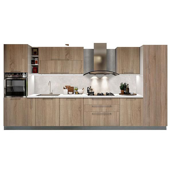 Set Bucatarie CHARM 01 410cm - Fronturi: PAL Sonoma 1 - Blat: Andromeda