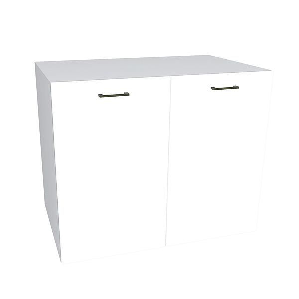 Comoda JUMBO 1 raft 90x89x57 - Carcasa: PAL Gri piatra - Fete: PAL Alb 1