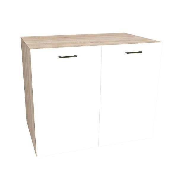 Comoda JUMBO 1 raft 90x89x57 - Carcasa: PAL Sonoma - Fete: PAL Alb 1