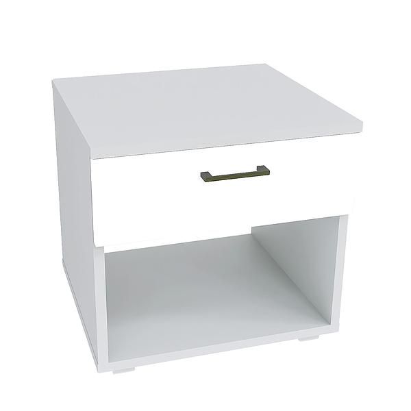 Noptiera JUMBO - Carcasa: PAL Gri piatra - Fete: PAL Alb 1