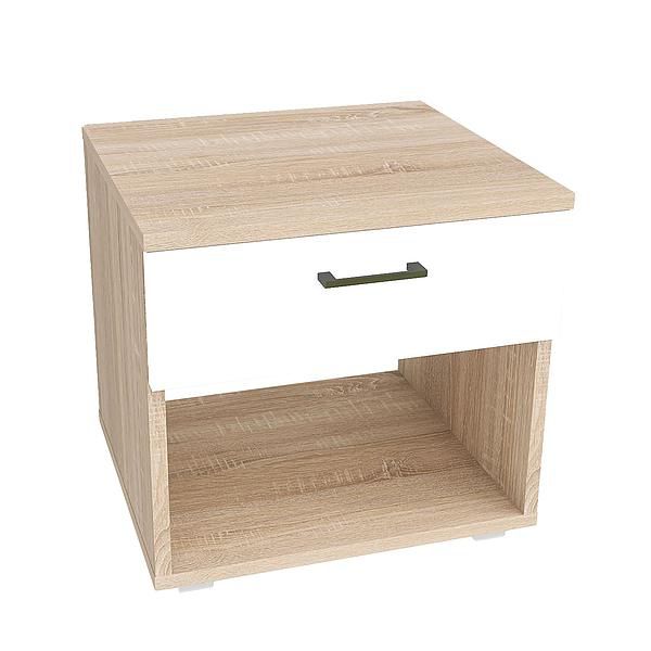 Noptiera JUMBO - Carcasa: PAL Sonoma - Fete: PAL Alb 1