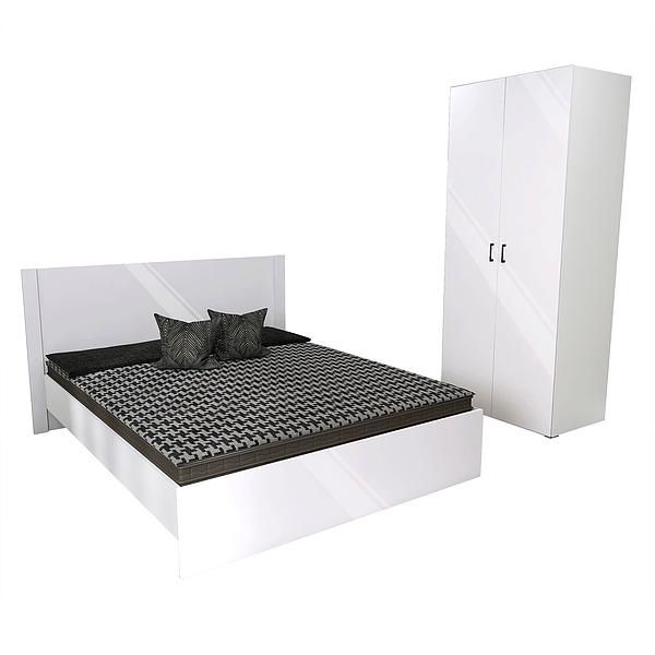 Set JUMBO (J64 + J4) - Carcasa: PAL Alb - Fete: MDF Lucios Alb - Tablie: Netapitata