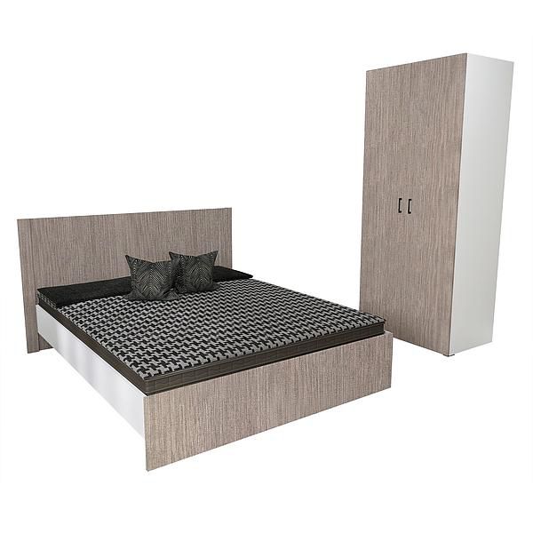 Set JUMBO (J64 + J4) - Carcasa: PAL Alb - Fete: PAL Greige Tessea - Tablie: Netapitata