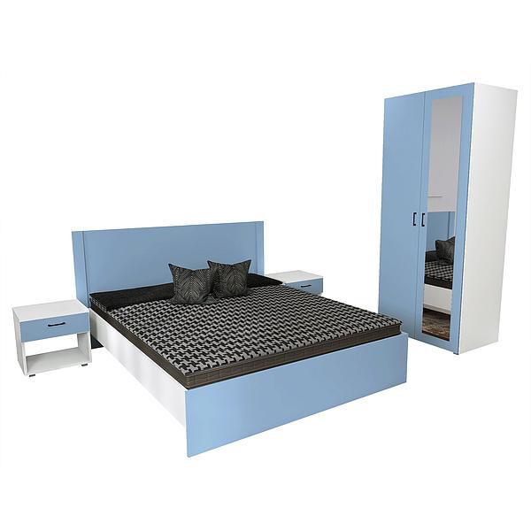 Set JUMBO (J64 + 2xJ51 + J4 + O) - Carcasa: PAL Alb - Fete: PAL Surf Blue - Tablie: Netapitata