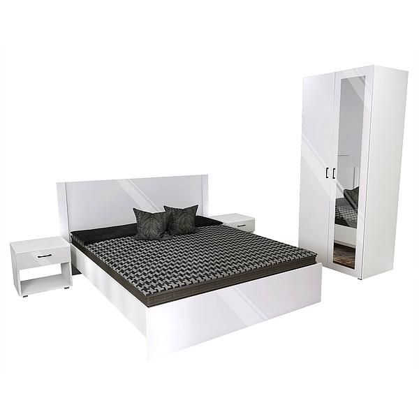 Set JUMBO (J65 + 2xJ51 + J4 + O) - Carcasa: PAL Alb - Fete: MDF Lucios Alb - Tablie: Netapitata