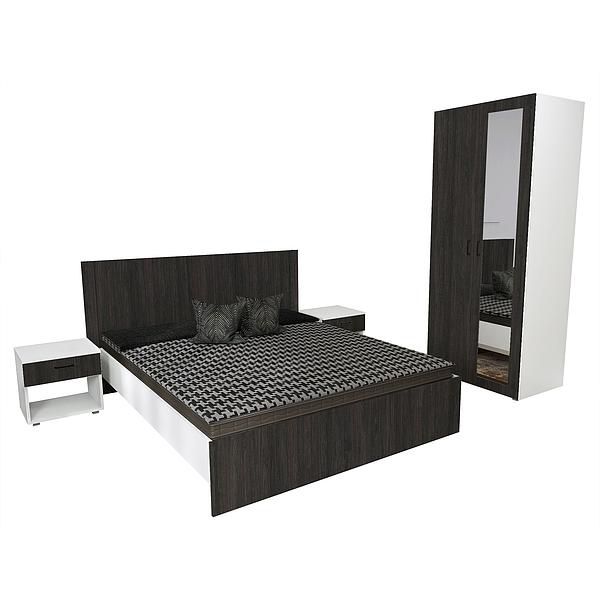 Set JUMBO (J65 + 2xJ51 + J4 + O) - Carcasa: PAL Alb - Fete: PAL Lemn Antracit 1 - Tablie: Netapitata