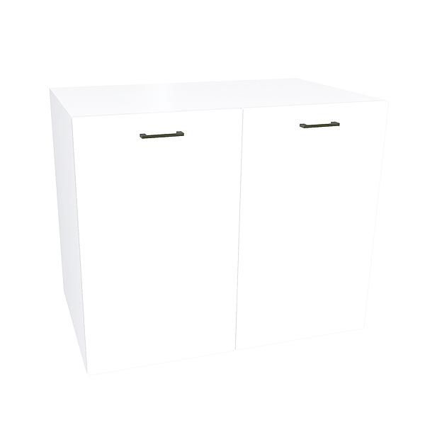 Comoda JUMBO 1 raft 90x73x43 - Carcasa: PAL Alb - Fete: PAL Gri Piatra