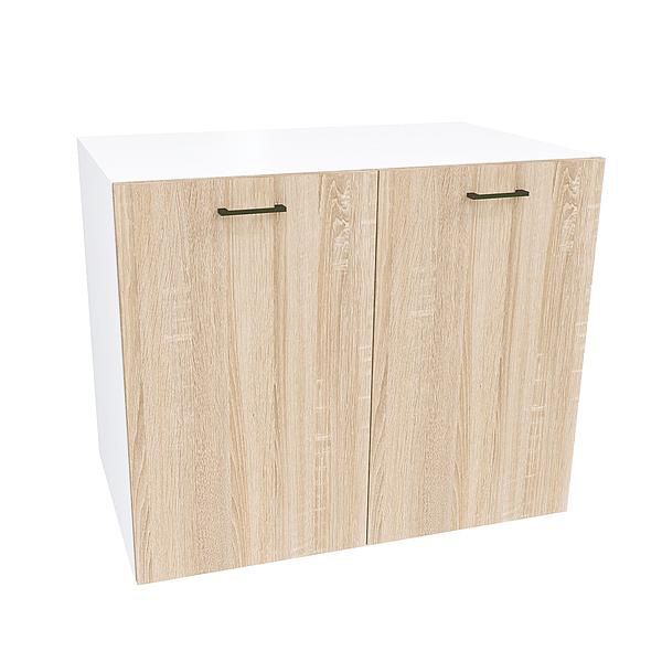 Comoda JUMBO 1 raft 90x73x43 - Carcasa: PAL Alb - Fete: PAL Sonoma 1