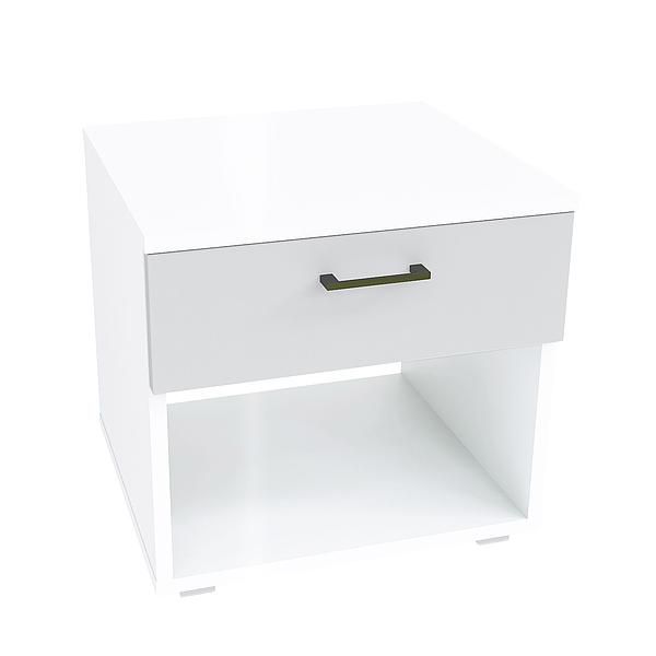 Noptiera JUMBO - Carcasa: PAL Alb - Fete: PAL Alb 1