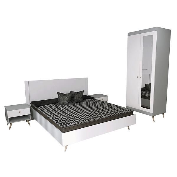 Set scandinav THOR (T65 + 2xT51 + T4 + O) - Carcasa: PAL Gri piatra - Fete: PAL Alb 1 - Tablie: Netapitata