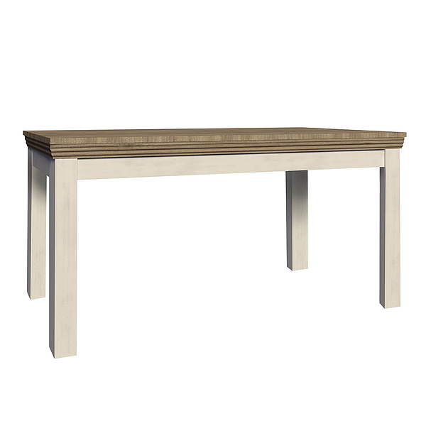 Masă extensibilă pentru dining, pin nordic/stejar sălbatic, 160-203x90 cm, ROYAL ST