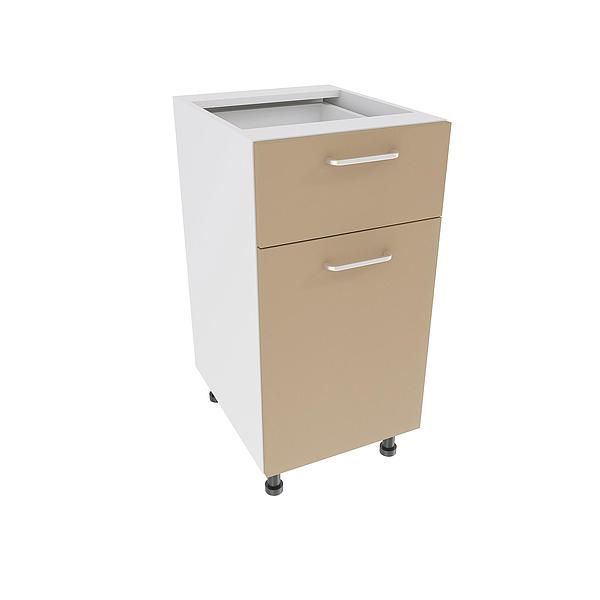 Corp baza 1 usa si 1 sertar DOMINO 40X82X53 - Fete: PAL Capucino 1