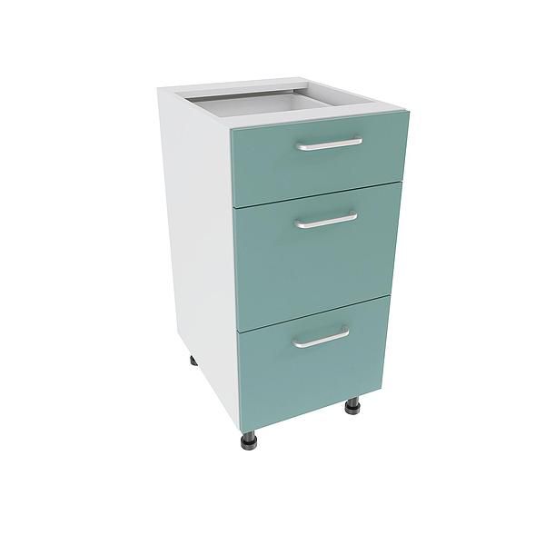 Corp baza 3 sertare DOMINO 40X82X53 - Fete: PAL Amurg