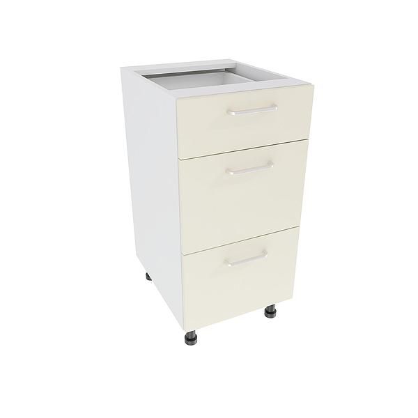 Corp baza 3 sertare DOMINO 40X82X53 - Fete: PAL Migdala 1