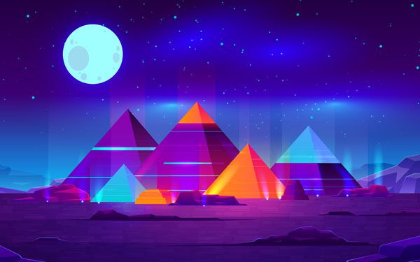 luxartim.ro-abstract-art-night-moon-landscape-pyramids-creative-art