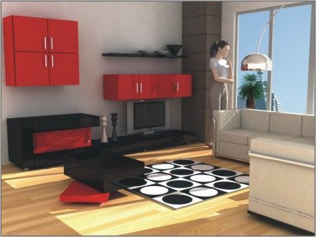 Image of Living Red&Black
