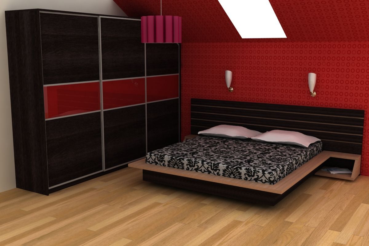 Dormitor Red&Wenge